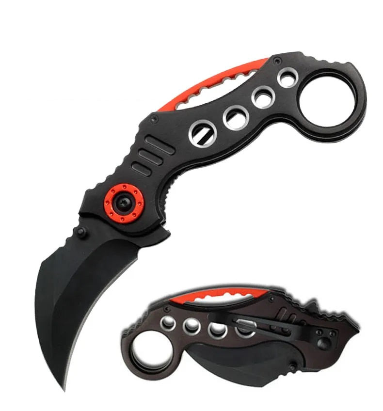 5.25" Closed Spring Assisted Karambit Knife