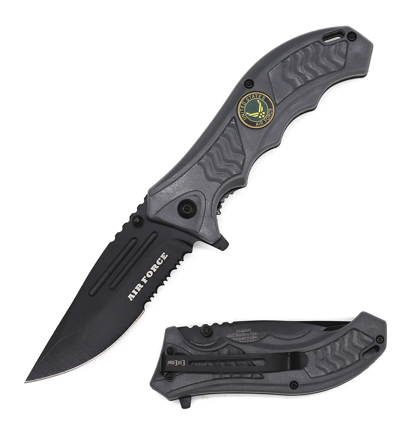 5" Closed Spring Assisted Knife Armed Forces