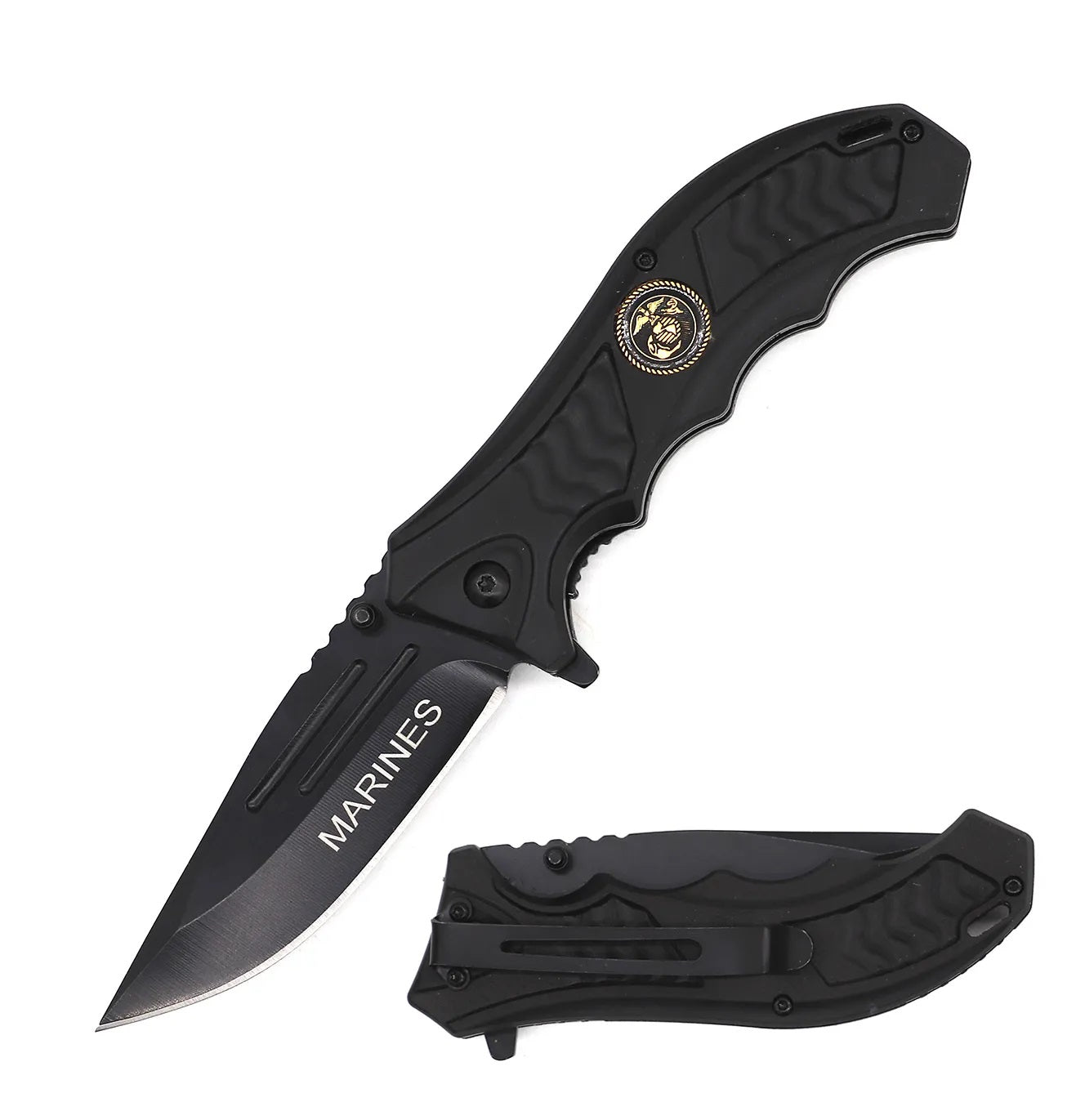 5" Closed Spring Assisted Knife Armed Forces