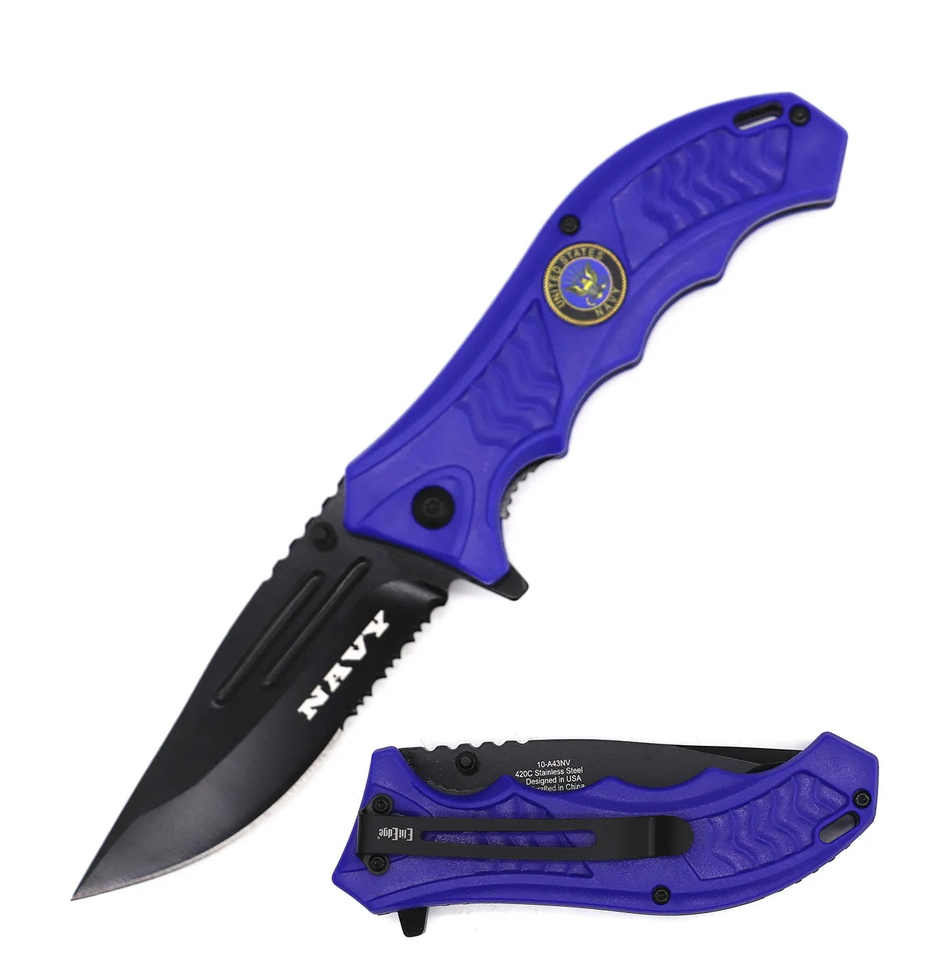 5" Closed Spring Assisted Knife Armed Forces