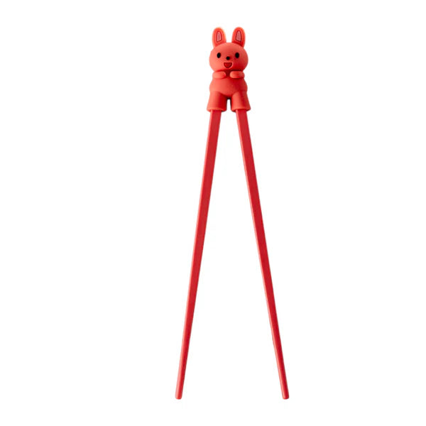 Rabbit Bunny Training Chopsticks Pink Silicone
