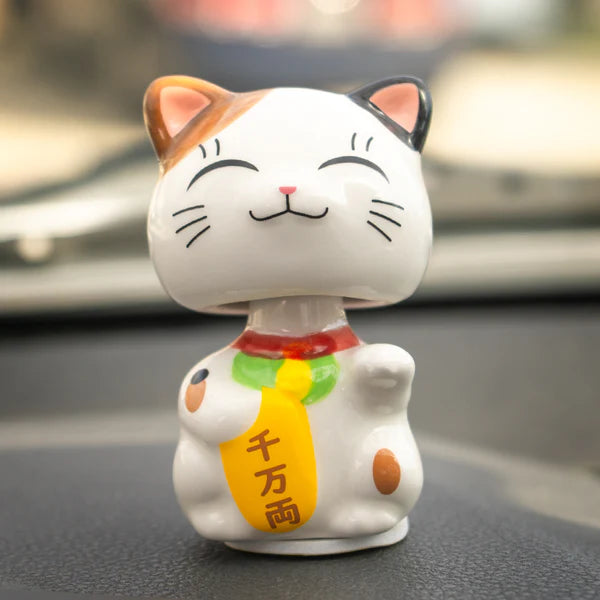 3" Lucky Cat Bobble Head