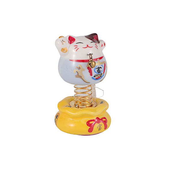 3" Maneki Neo Lucky Cat Figurine Bobbler