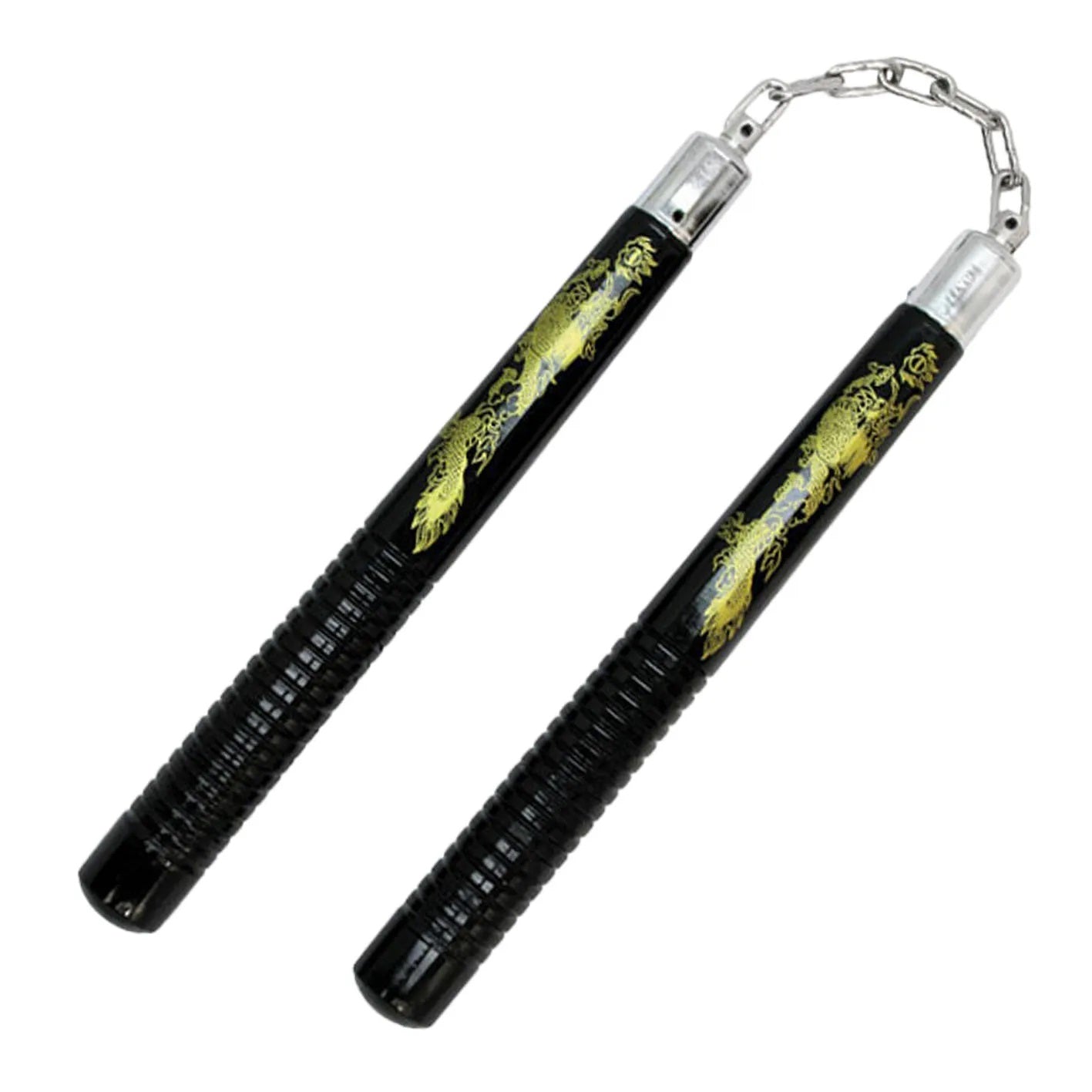 12" Wooden Nunchuck W/ Ball Bearing Chain