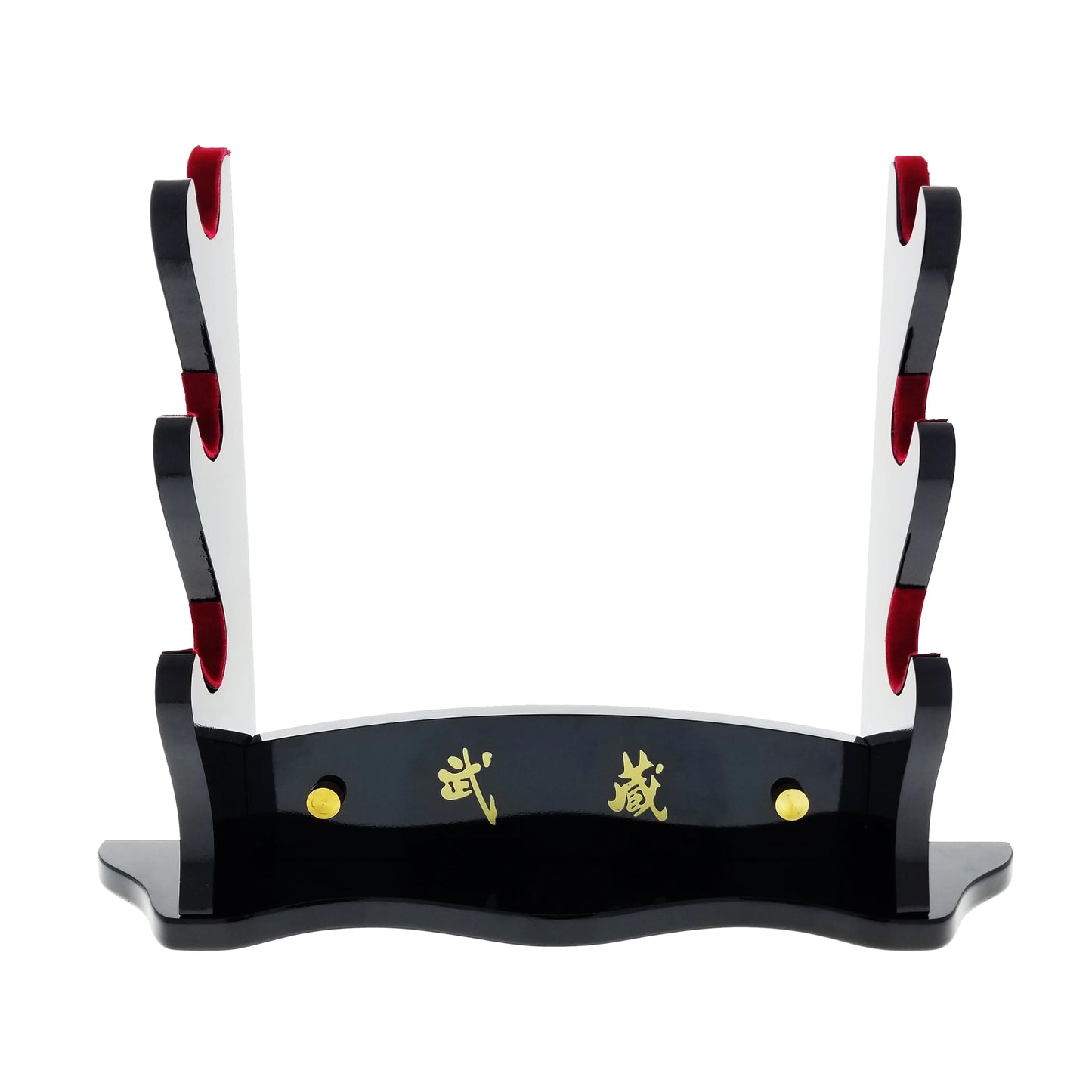 3PC Premium Piano Black Sword Stand