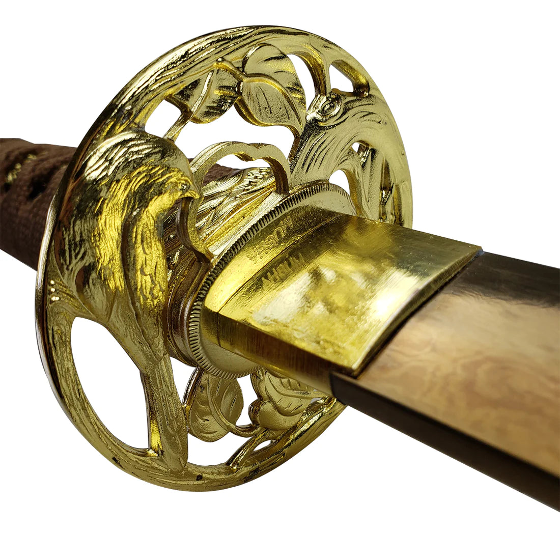 41" Gold Damascus Blade Hand Forged Samurai Sword