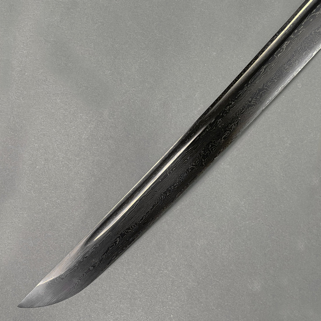 40.25" Black Damascus Blade Hand Forged Samurai Sword