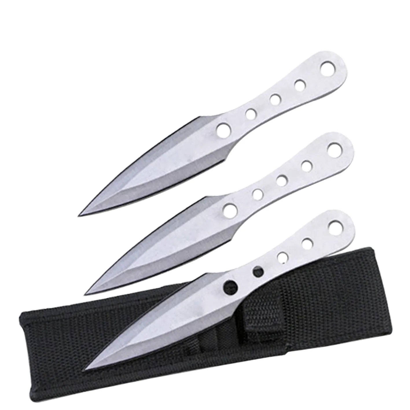 6" Throwing Knife 3PC Set W/Nylon Sheath
