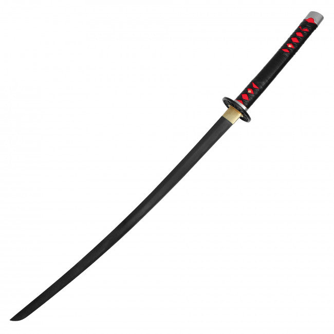 40" Tanjiro's Black and Red W/ 1045 High-Carbon Steel Blade Battle Ready Katana