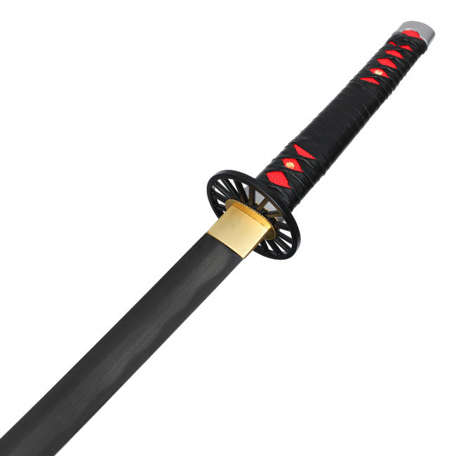 40" Tanjiro's Black and Red W/ 1045 High-Carbon Steel Blade Battle Ready Katana