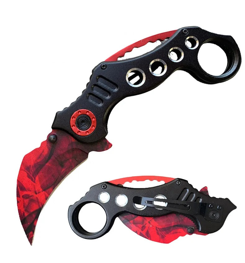 5.5" Closed Spring Assisted Karambit Knife