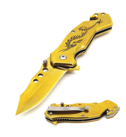 4.75" Closed Spring Assisted Knife (6 Colors)