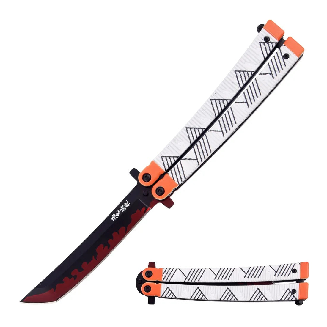 9.75″ Demon Slayer Inspired Butterfly Knife (2 Variants)