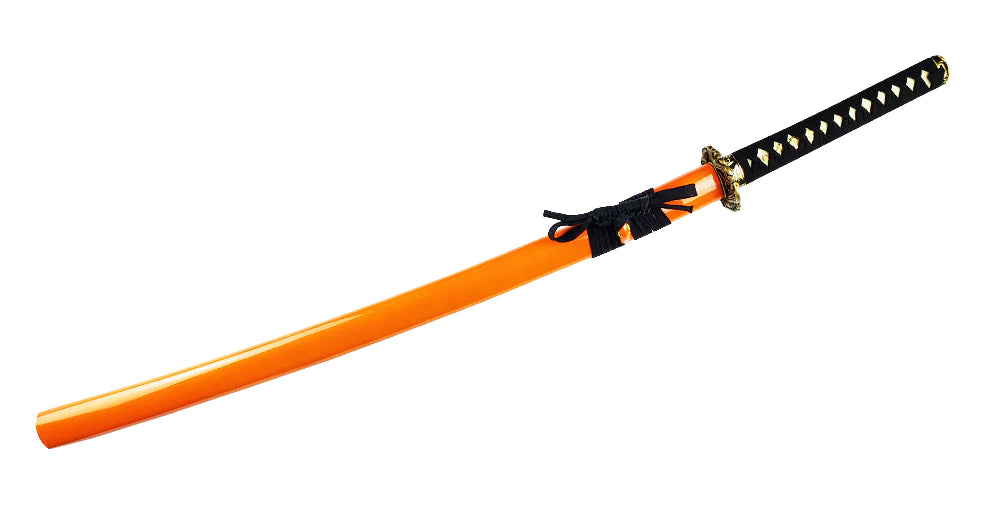 40.75" Gold Carbon Steel Blade Hand Forged Samurai Sword