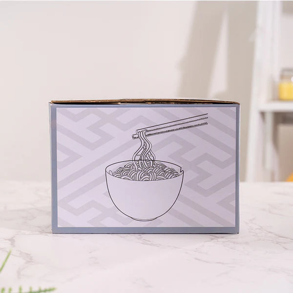 18oz Donburi Bowl With Chopsticks Set Japanese Crane Design