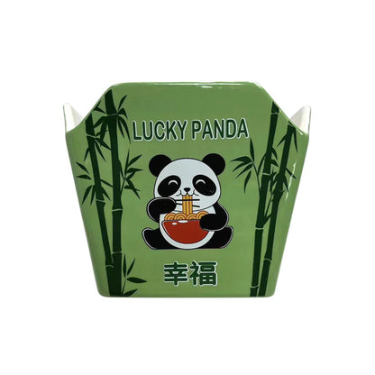 16oz Takeout Box Serving Bowl With Chopsticks Panda