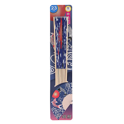 Japanese Koi Waves Design Paper Folding Fan