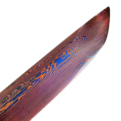 40.25" Blue Damascus Blade Hand Forged Samurai Sword