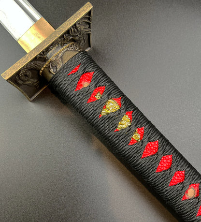 40.5" Hand Forged Samurai Sword W/Stand