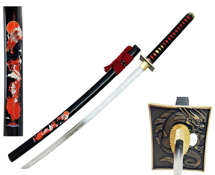 40.5" Hand Forged Samurai Sword W/Stand