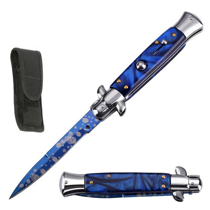 5" Closed Spring Assisted Italian Milano Stiletto