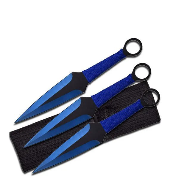 9" Throwing Knife 3PC Set W/Nylon Sheath