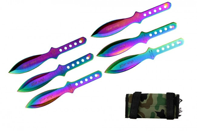 6.5" Throwing Knife 6PC Set W/Case