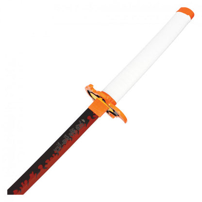 40" Rengoku's White Orange and Black Stainless Steel Un-Sharpened Katana