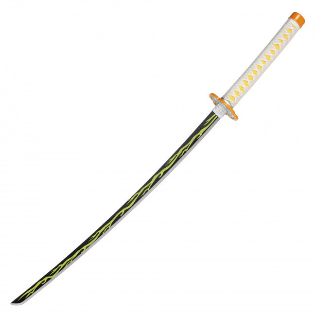 39" Zenitu's White and Yellow Stainless Steel Un-Sharpened Katana