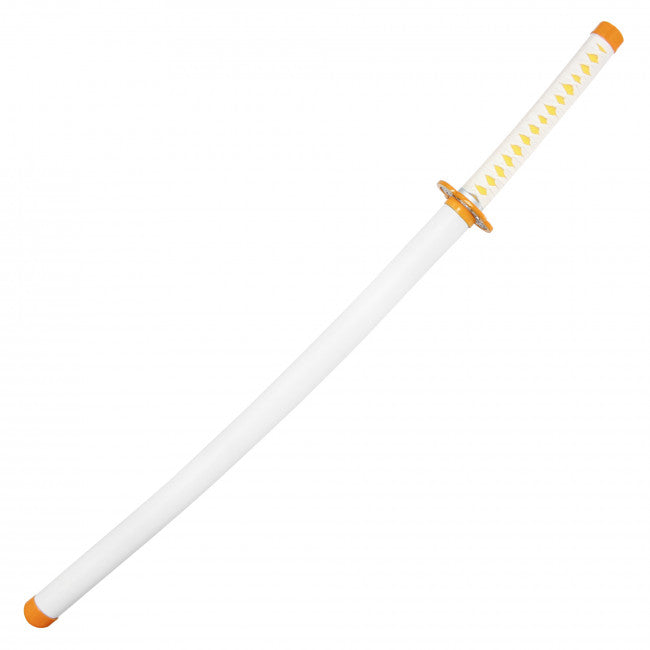 39" Zenitu's White and Yellow Stainless Steel Un-Sharpened Katana