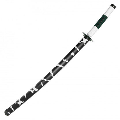 39" Sanemi Shinazugawa’s Black and Green Steel Un-Sharpened Katana