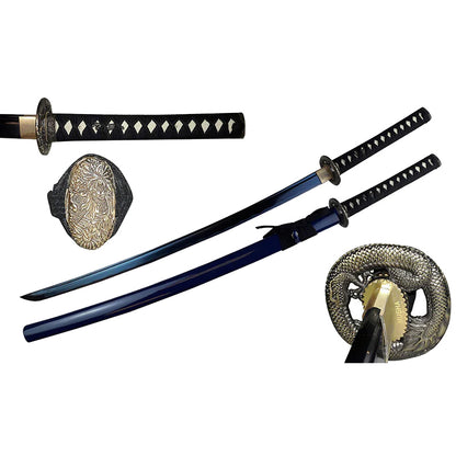 40.5" 1045 Blue Carbon Steel Blade Hand Forged Samurai Sword